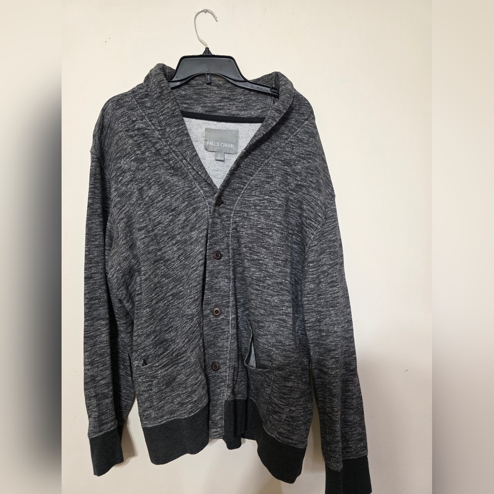 Gray Button-Up Cardigan